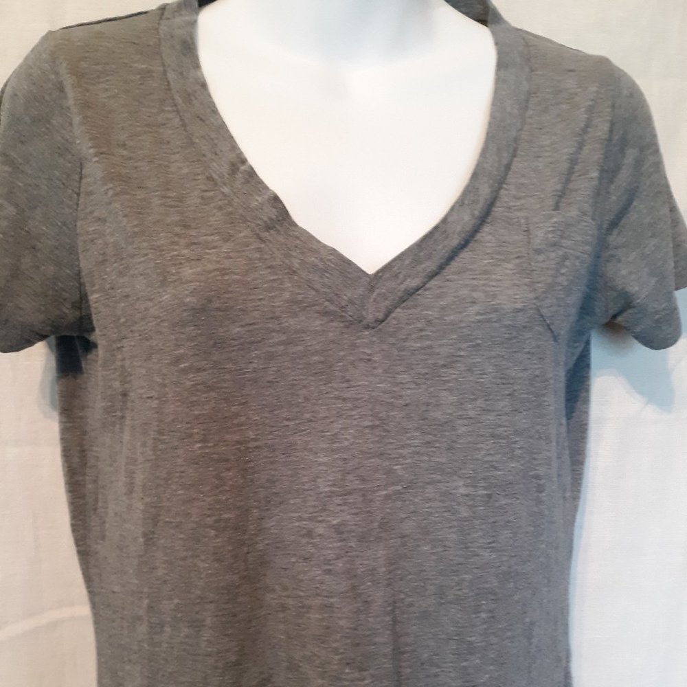 Mossimo Grey Boyfriend V neck Tee